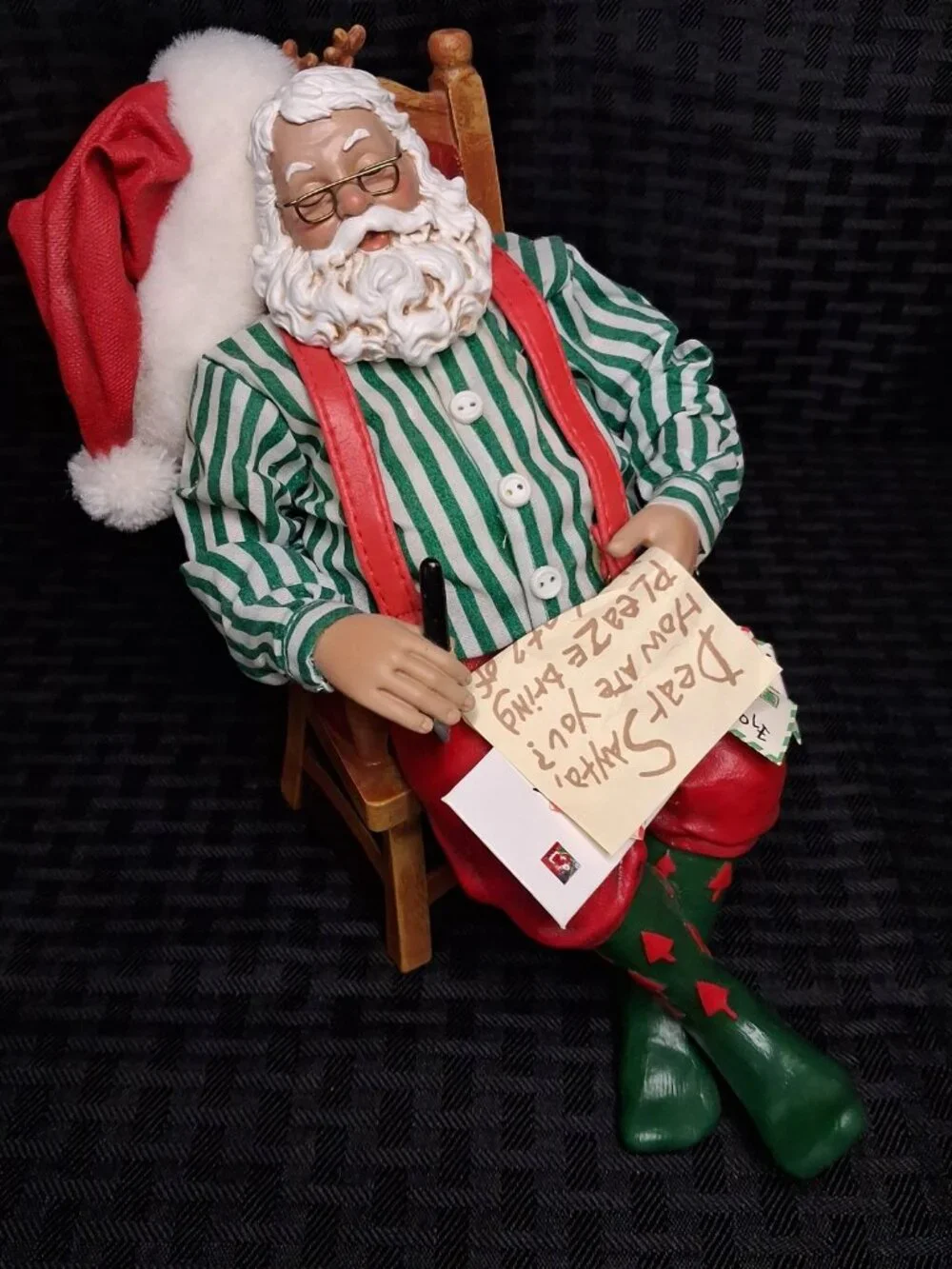 POSSIBLE DREAMS NICK'S NOOK # 4220 TUCKERED OUT SANTA CLAUS FIGURINE